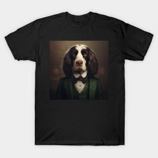 English Springer Spaniel Dog in Suit T-Shirt